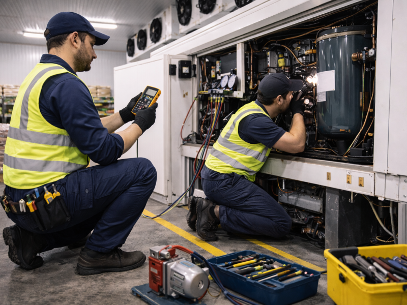 VKS Cámaras Frigoríficas · Reparación de Equipos de Refrigeración en Cámaras Frigoríficas Industriales